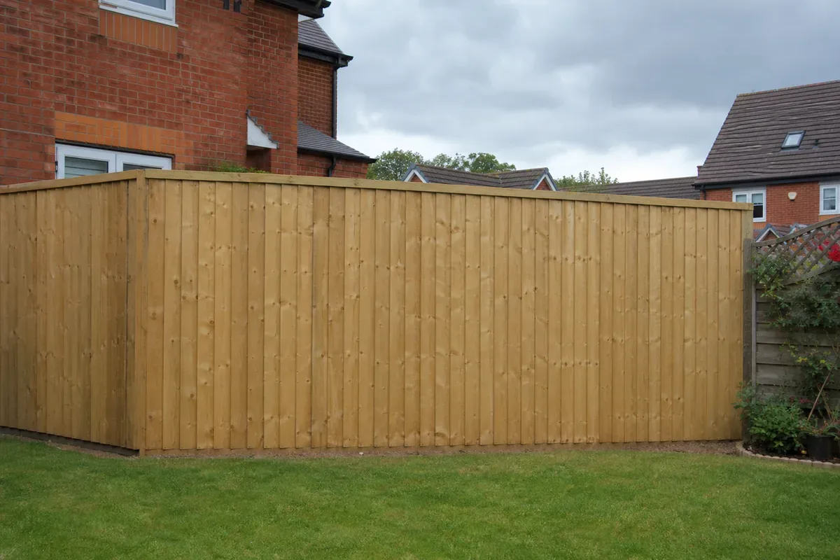Closeboard wooden fencing installed in Leeds