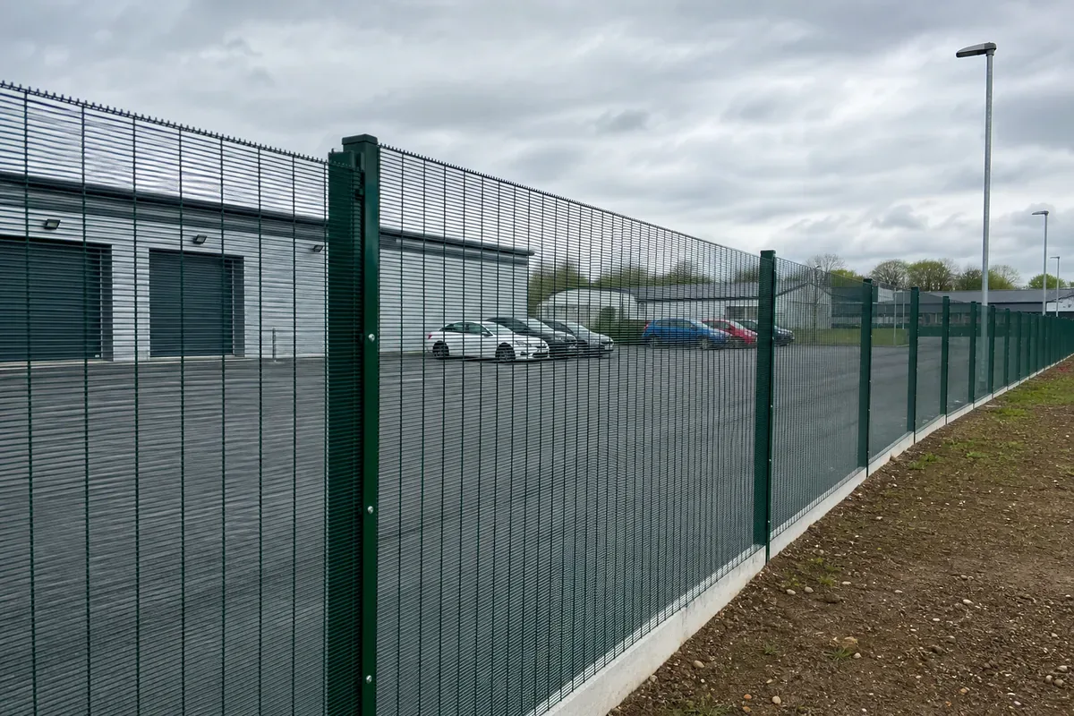 Commercial fencing installed at a Leeds business premises