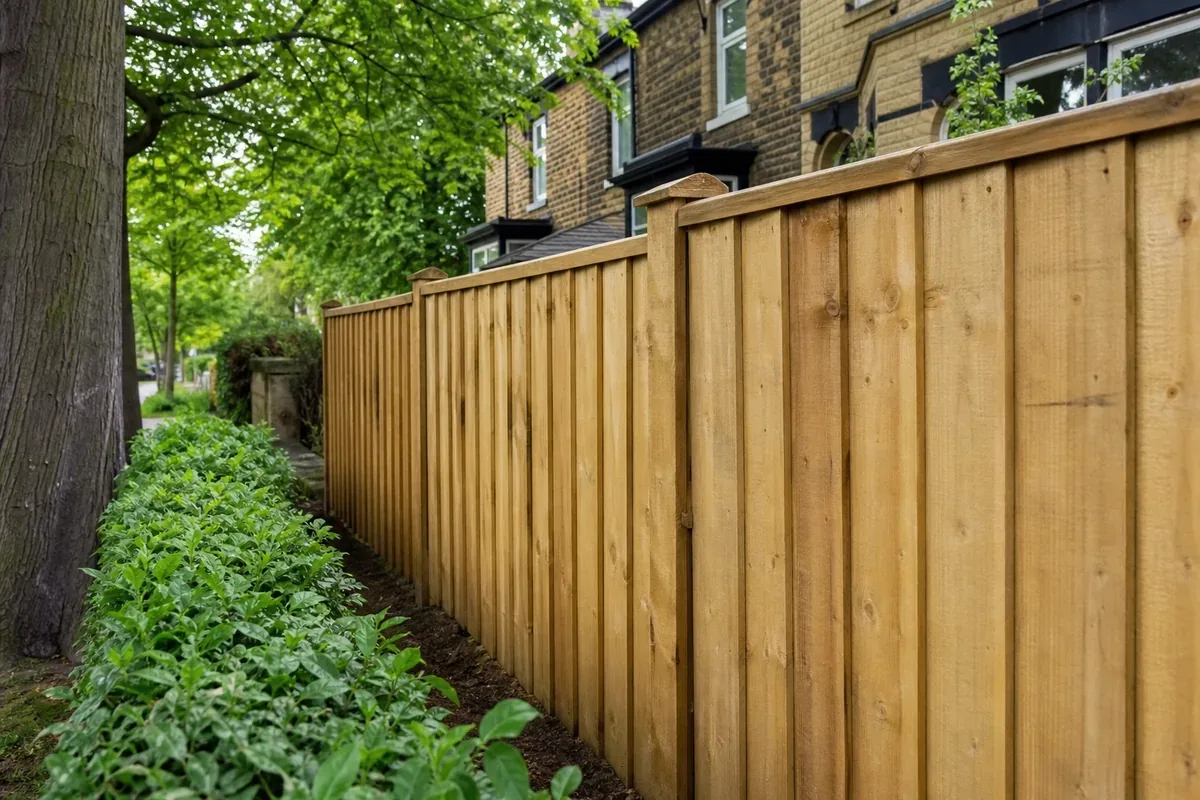 Garden fencing in Headingley, Leeds
